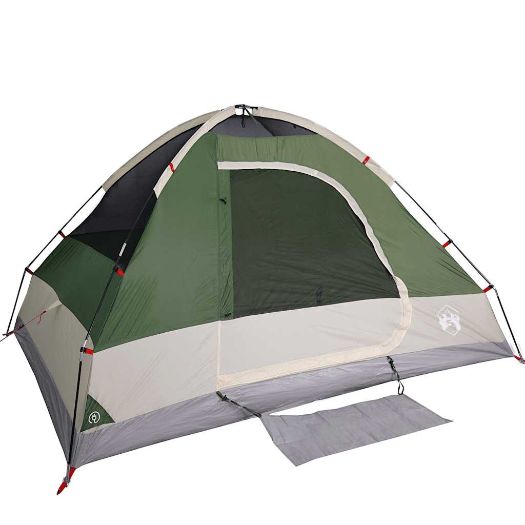 Tente familiale dôme 6 personnes verte imperméable