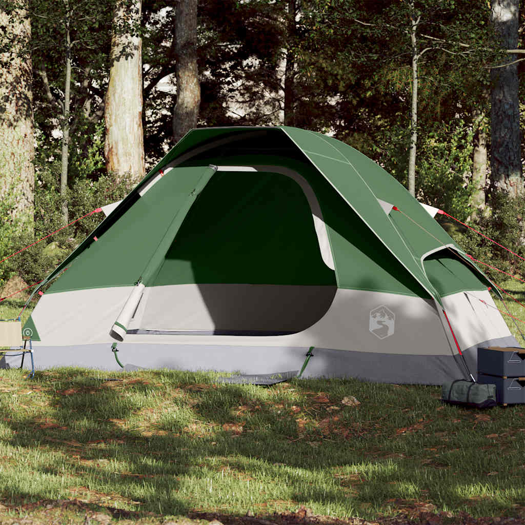 Tente familiale dôme 6 personnes verte imperméable
