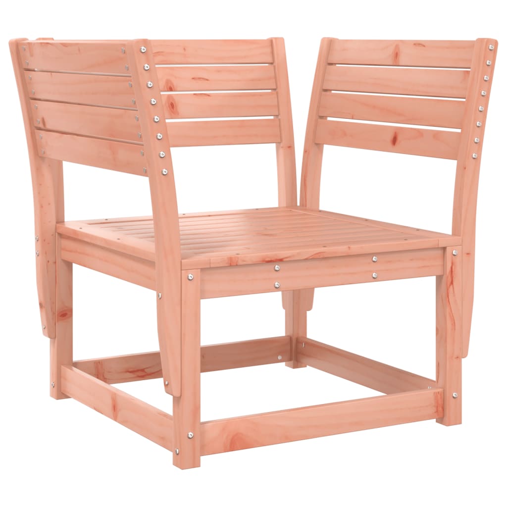 Garden sofa with armrests and cushions solid wood Douglas fir