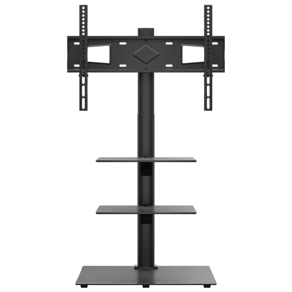 TV Corner Stand with 3 Shelves for 32-65 Inch Black