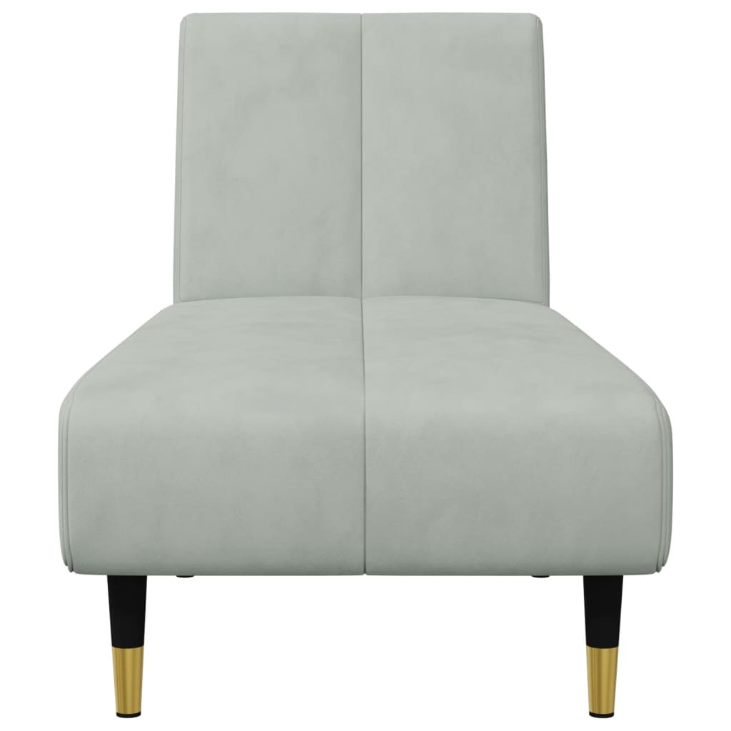 2-piece sofa set light grey velvet