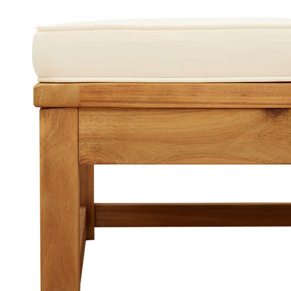 10-tlg. Garten-Lounge-Set mit Kissen Massivholz Akazie
