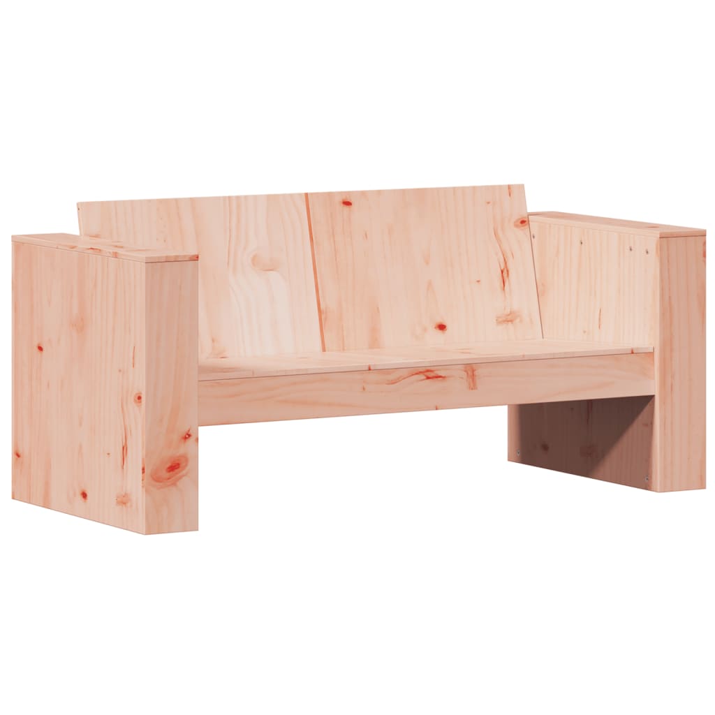 Canapé de jardin 2 places 134x60x62 cm en bois de Douglas massif
