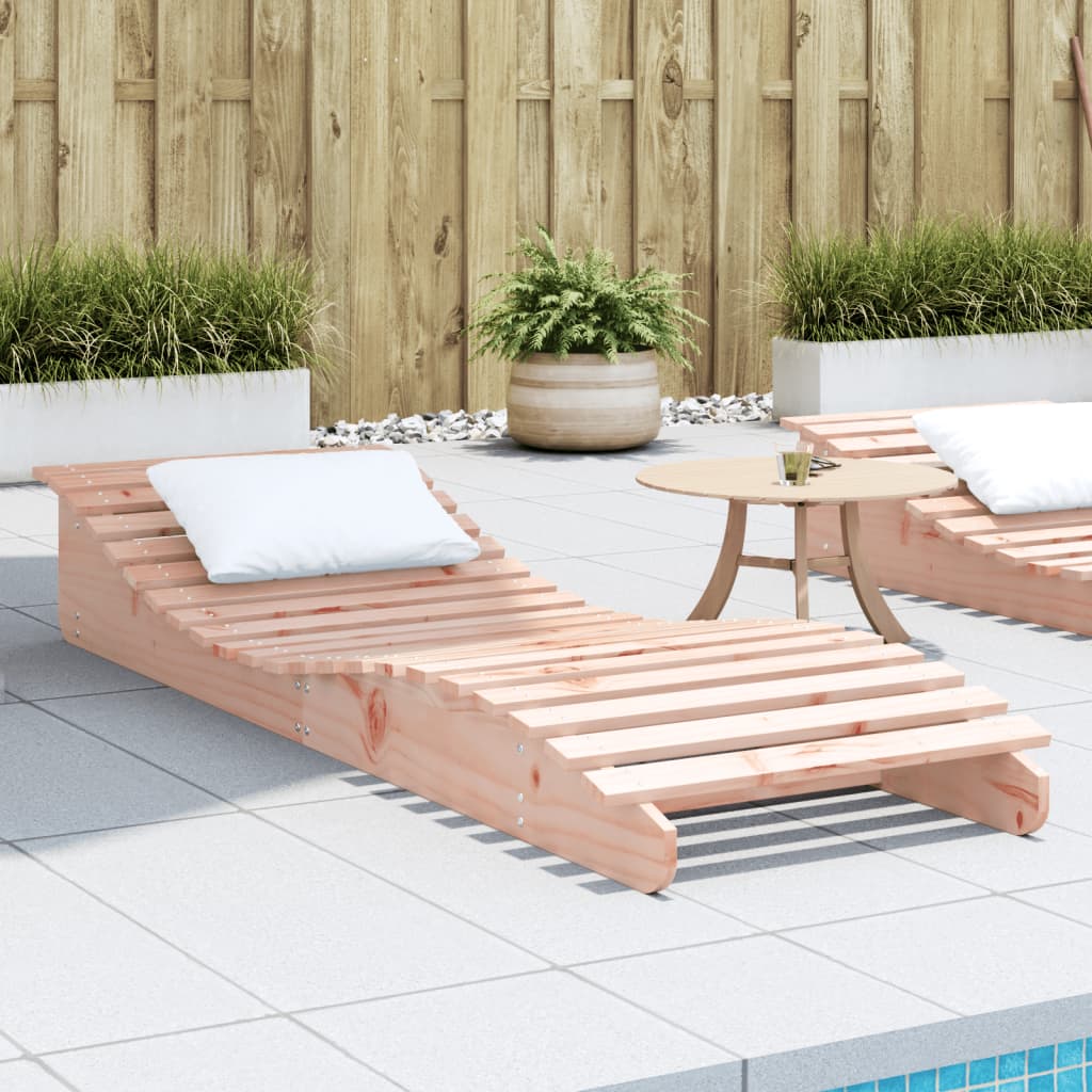 Sun lounger 205x60x31.5 cm solid Douglas fir wood