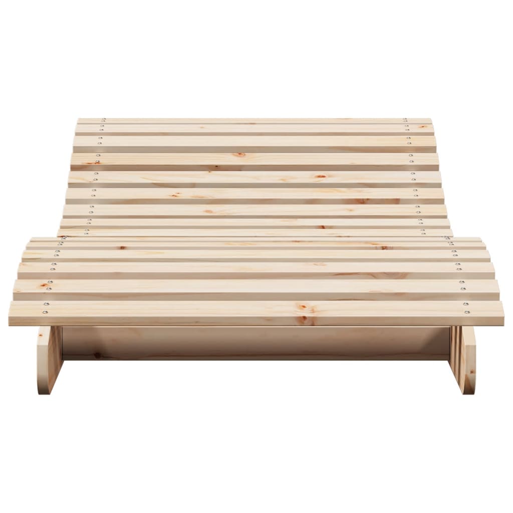 Sun lounger 205x80x31.5 cm solid pine wood