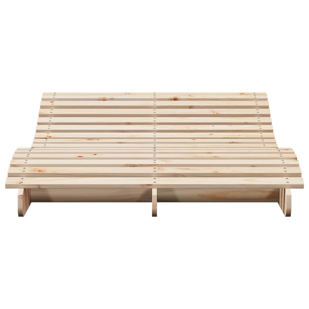 Sun lounger 205x110x31.5 cm solid pine wood