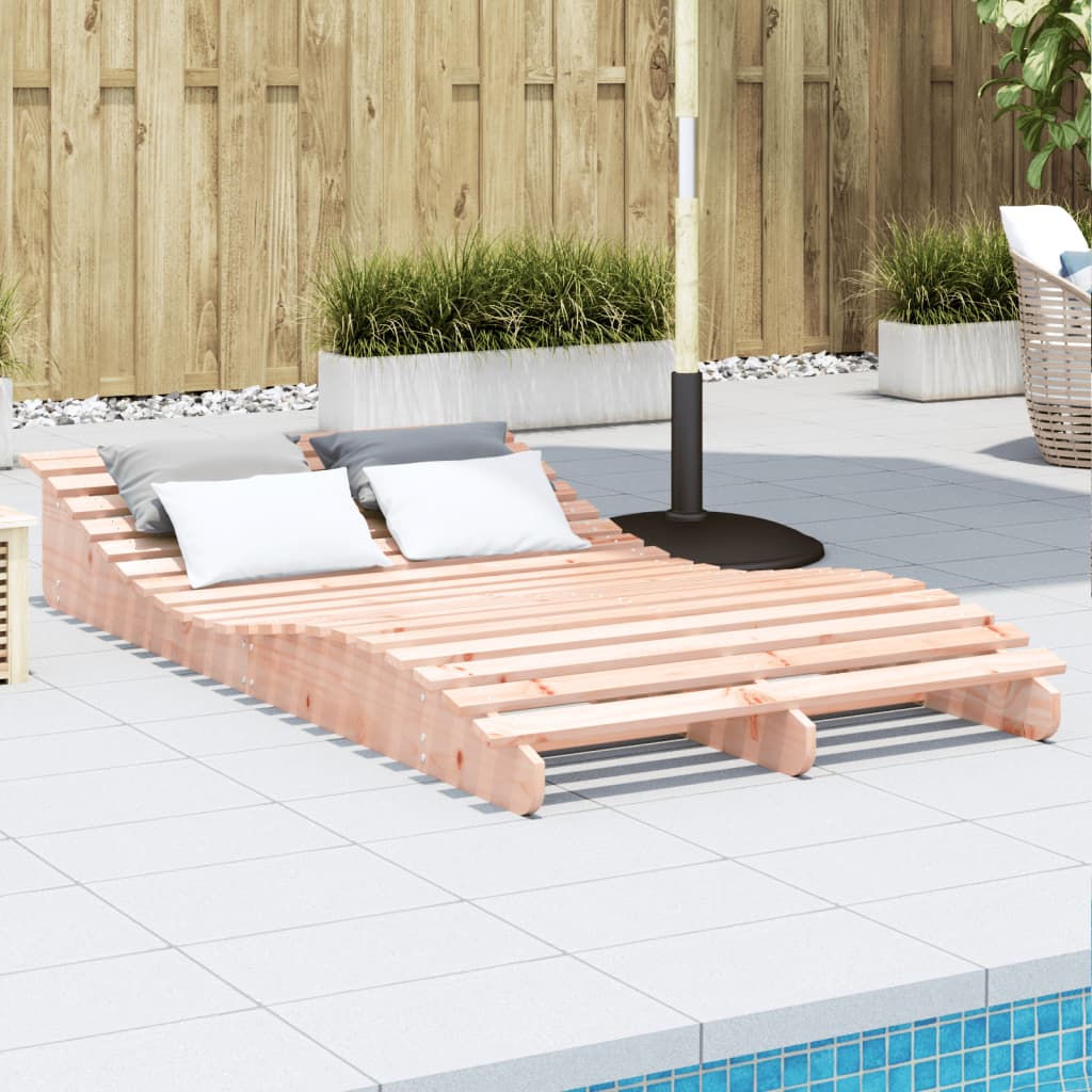 Sun lounger 205x110x31.5 cm solid Douglas fir wood