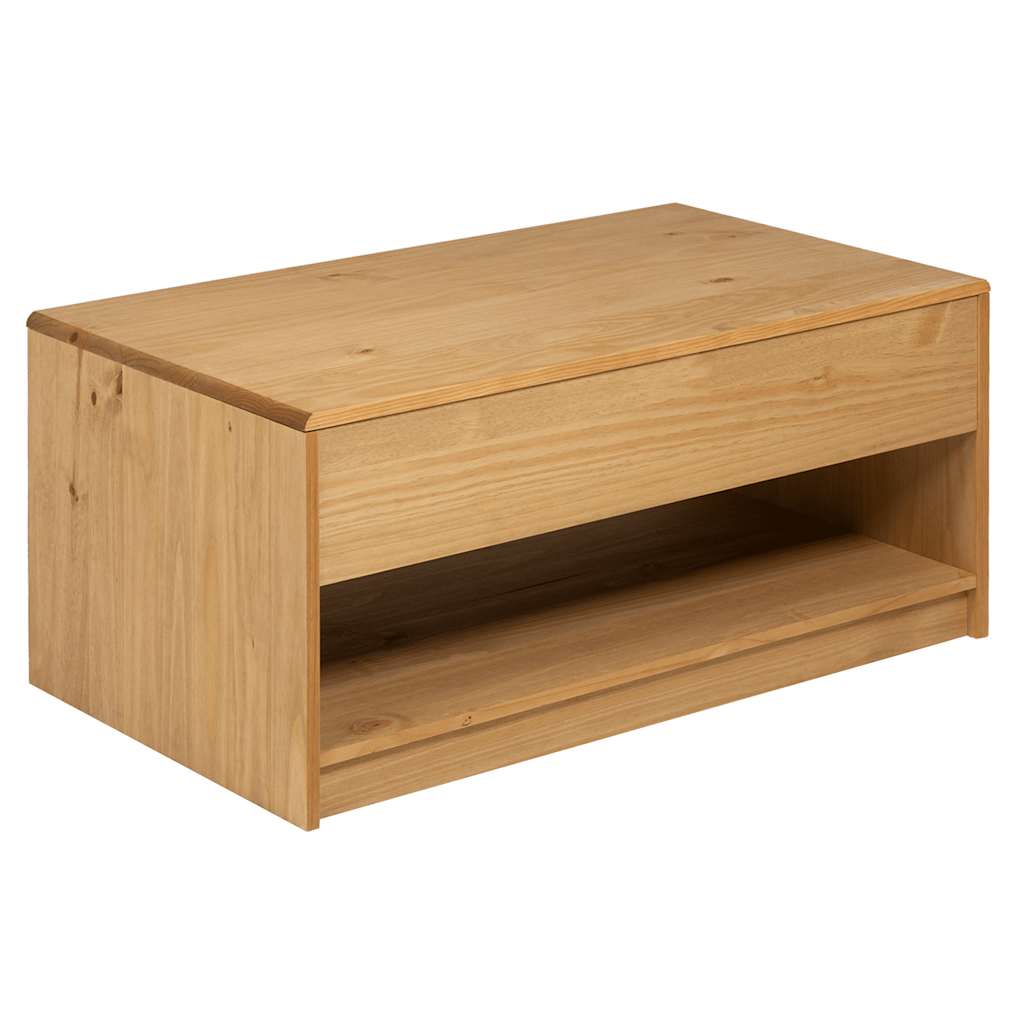 Coffee table SAUDA oak look 99x55x45 cm solid pine