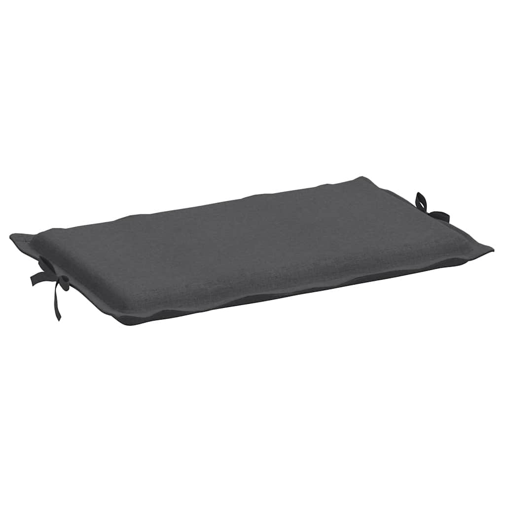 Sonnenliegen-Auflage Melange Anthrazit 186x58x4 cm Stoff