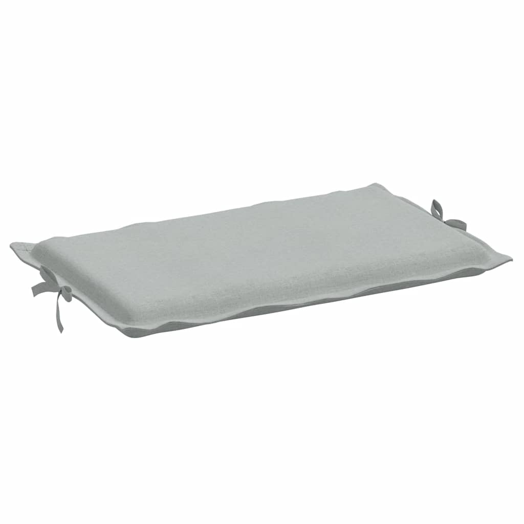 Sonnenliegen-Auflage Melange Hellgrau 186x58x4 cm Stoff