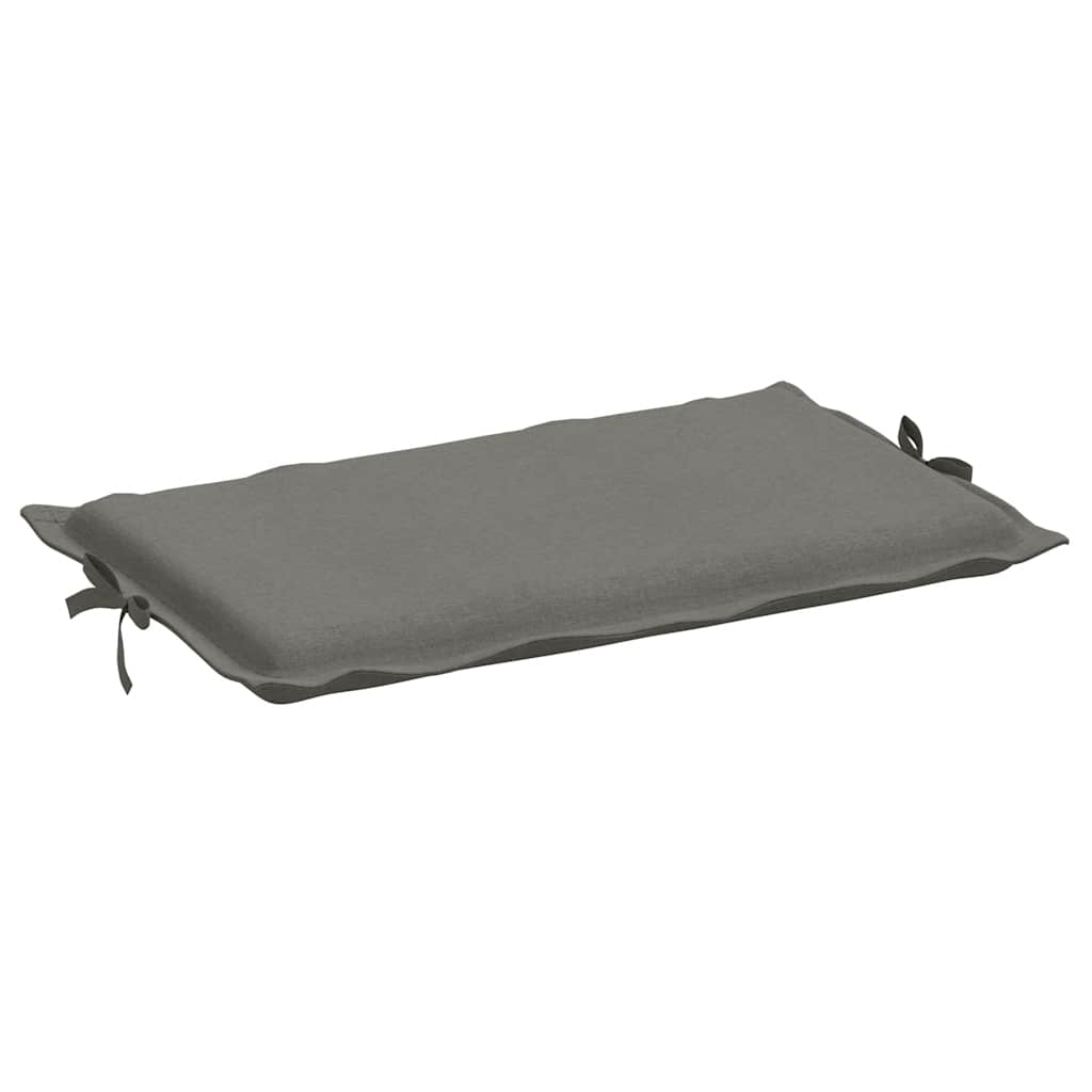Sonnenliegen-Auflage Melange Dunkelgrau 186x58x4 cm Stoff