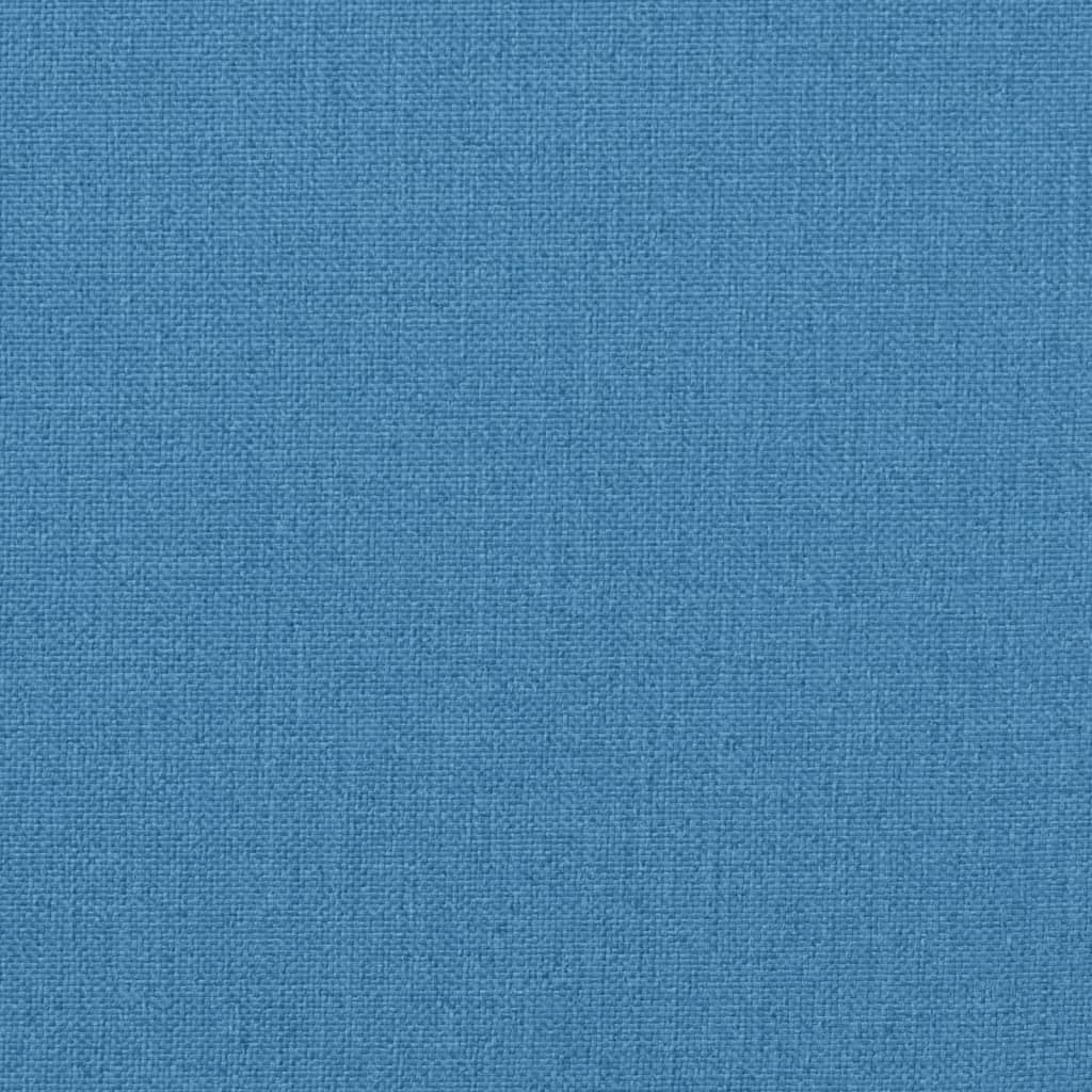 Sonnenliegen-Auflage Melange Blau 200x60x4 cm Stoff