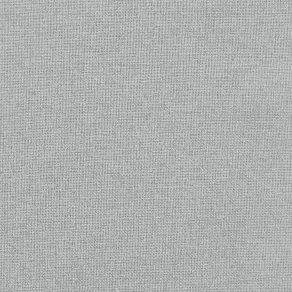 Sonnenliegen-Auflage Melange Hellgrau 200x70x4 cm Stoff