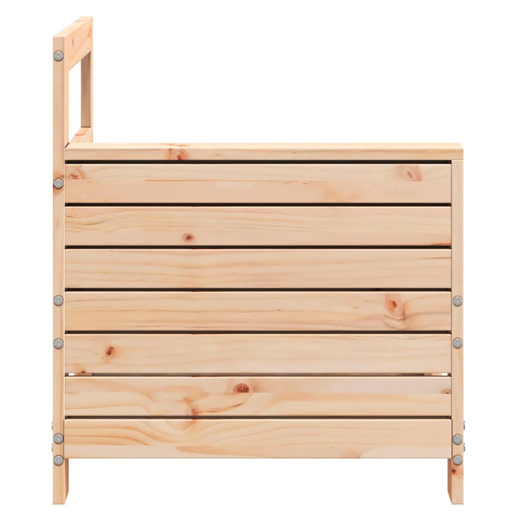 Canapé de jardin avec accoudoir 69x62x70,5 cm en pin massif