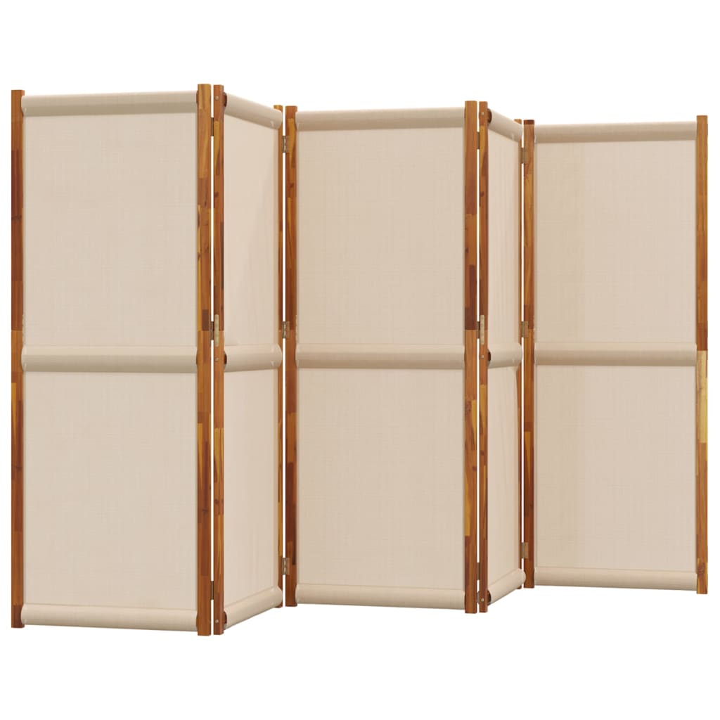 5-tlg. Paravent Taupe 350x180 cm