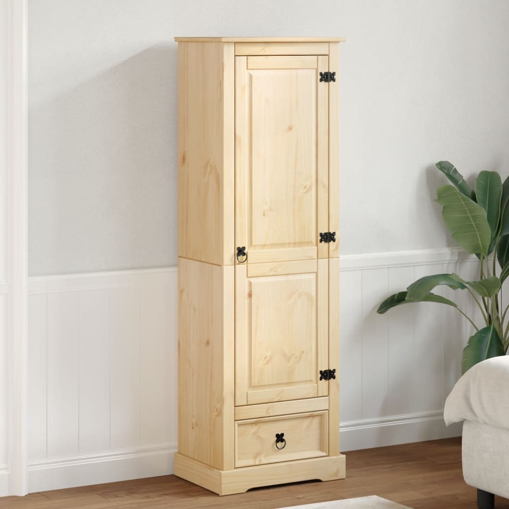 Wardrobe Corona 55x38x170 cm solid pine wood