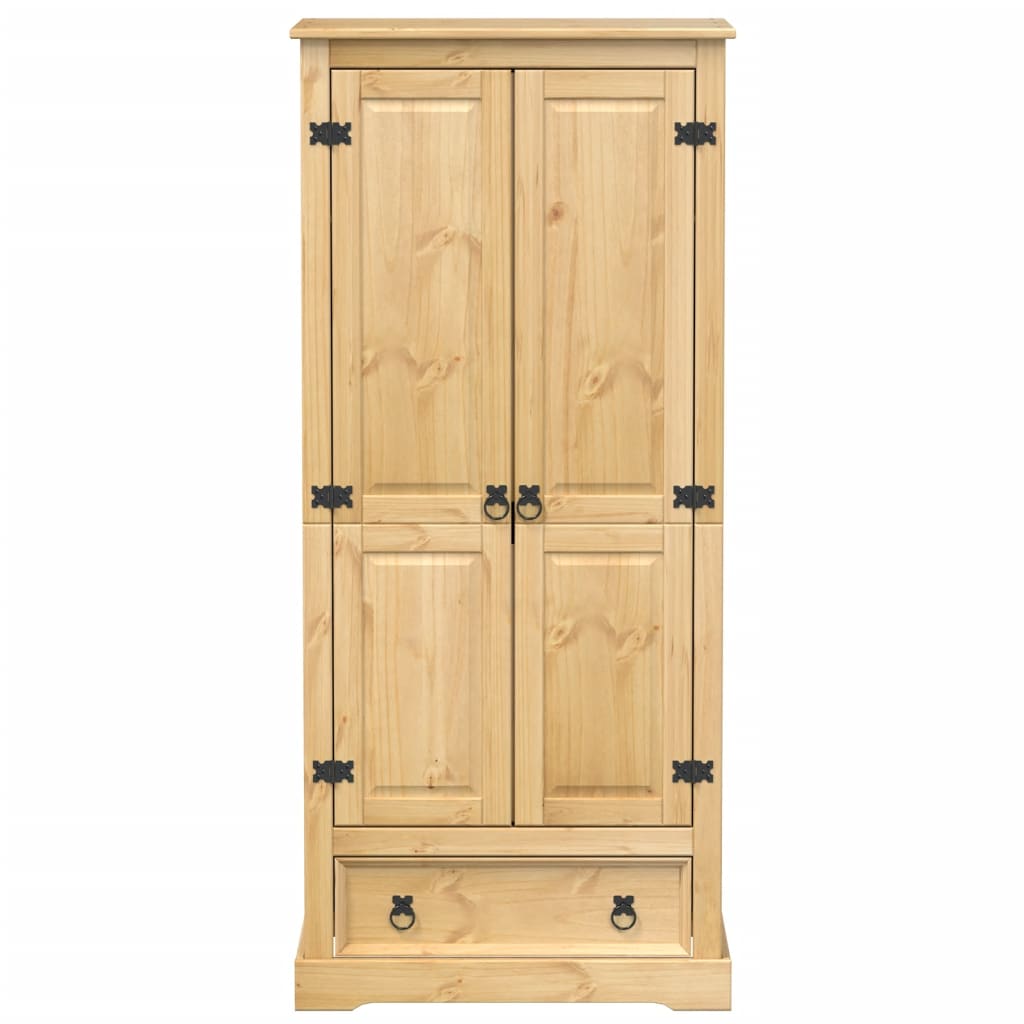 Wardrobe Corona 76x50x170 cm solid pine wood