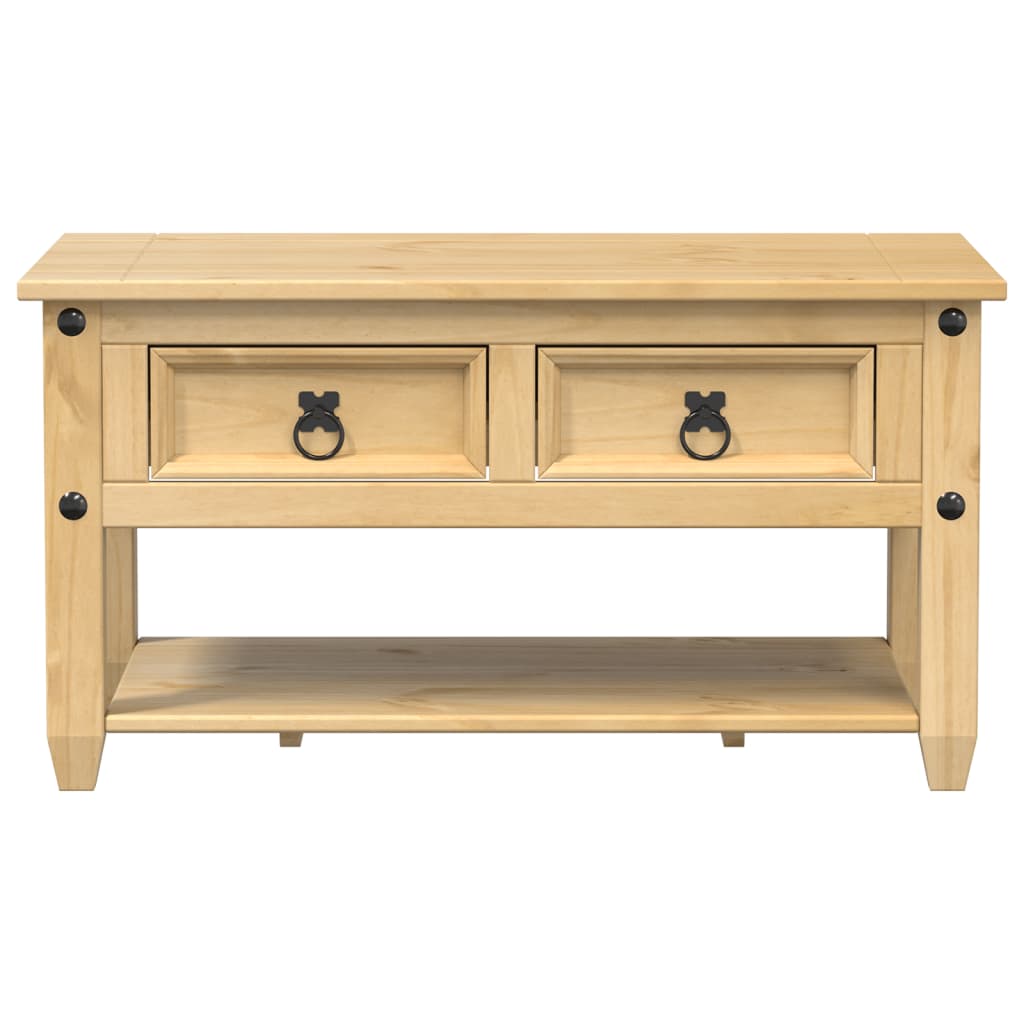 Couchtisch mit Schubladen Corona 85x50x45 cm Massivholz Kiefer