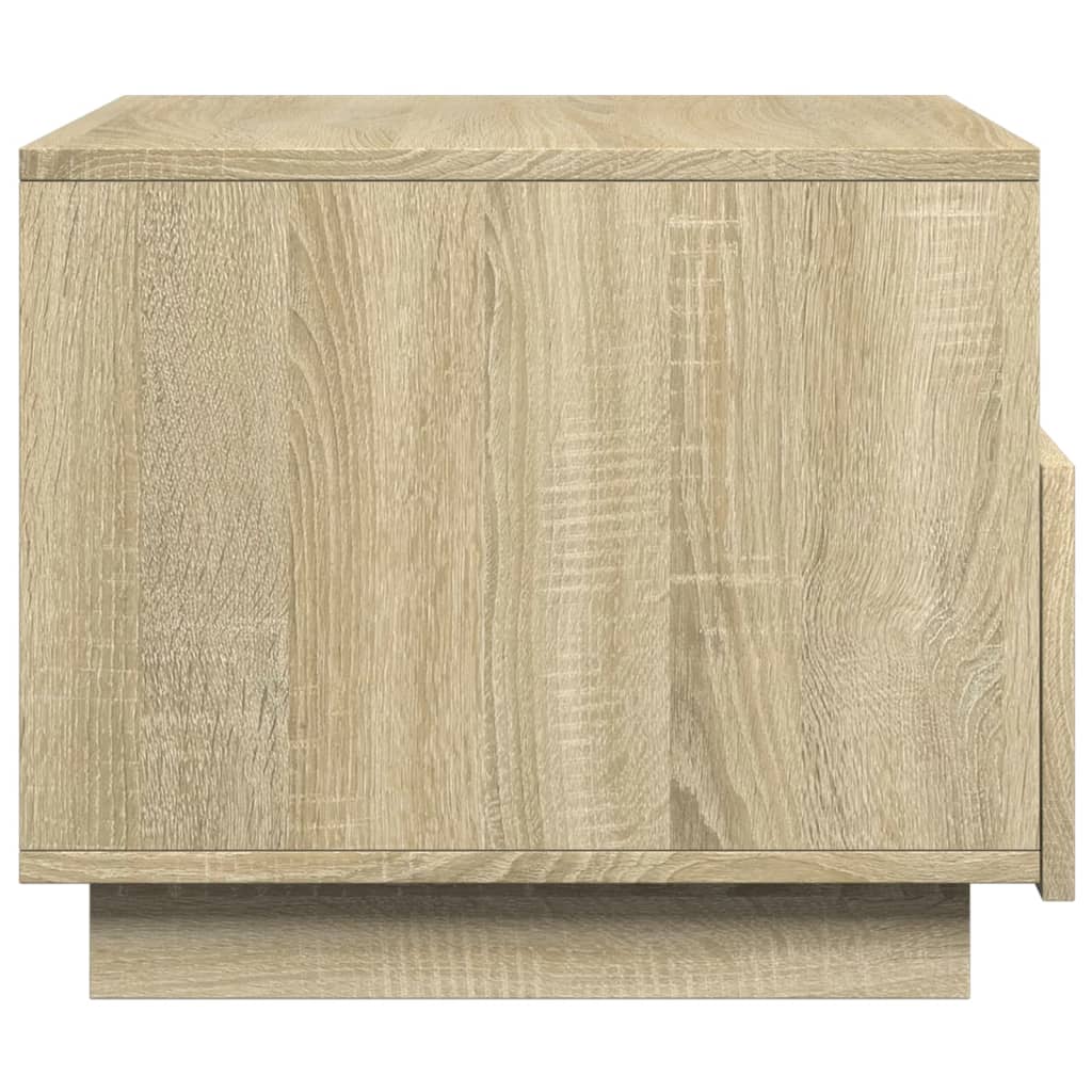 Table basse avec lumières LED Chêne Sonoma 50x49x40 cm