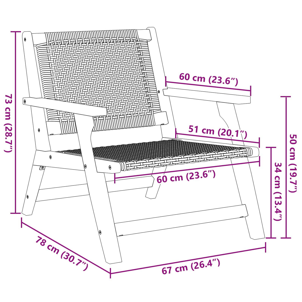 gartenmöbel 2 pcs Grau 67 x 78 x 73 cm Massivholz Akazie