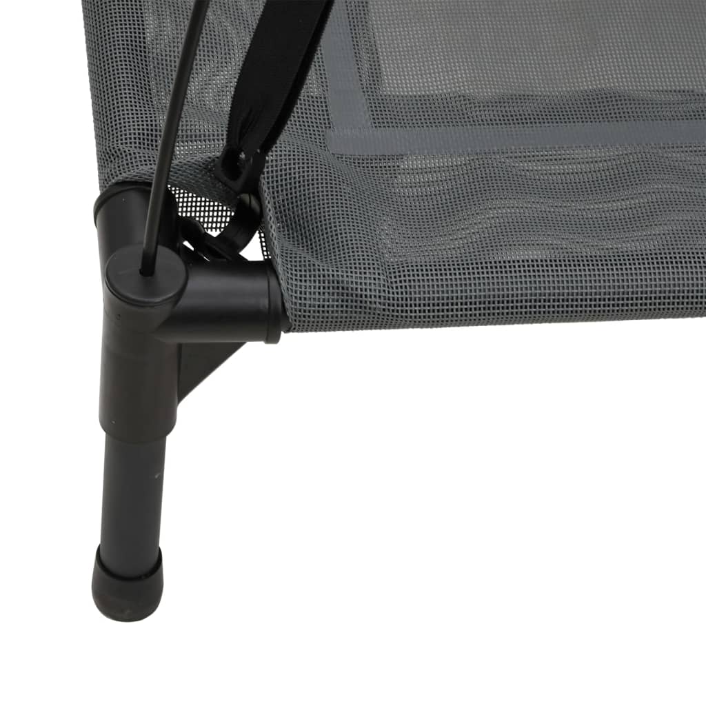 Dog bed with roof anthracite Oxford fabric and steel