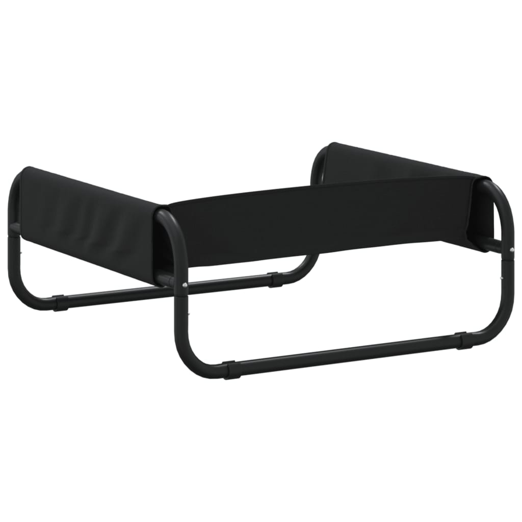 Raised Dog Bed Anthracite Oxford Fabric and Steel