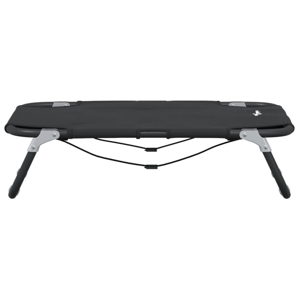 Dog bed foldable anthracite oxford fabric and steel