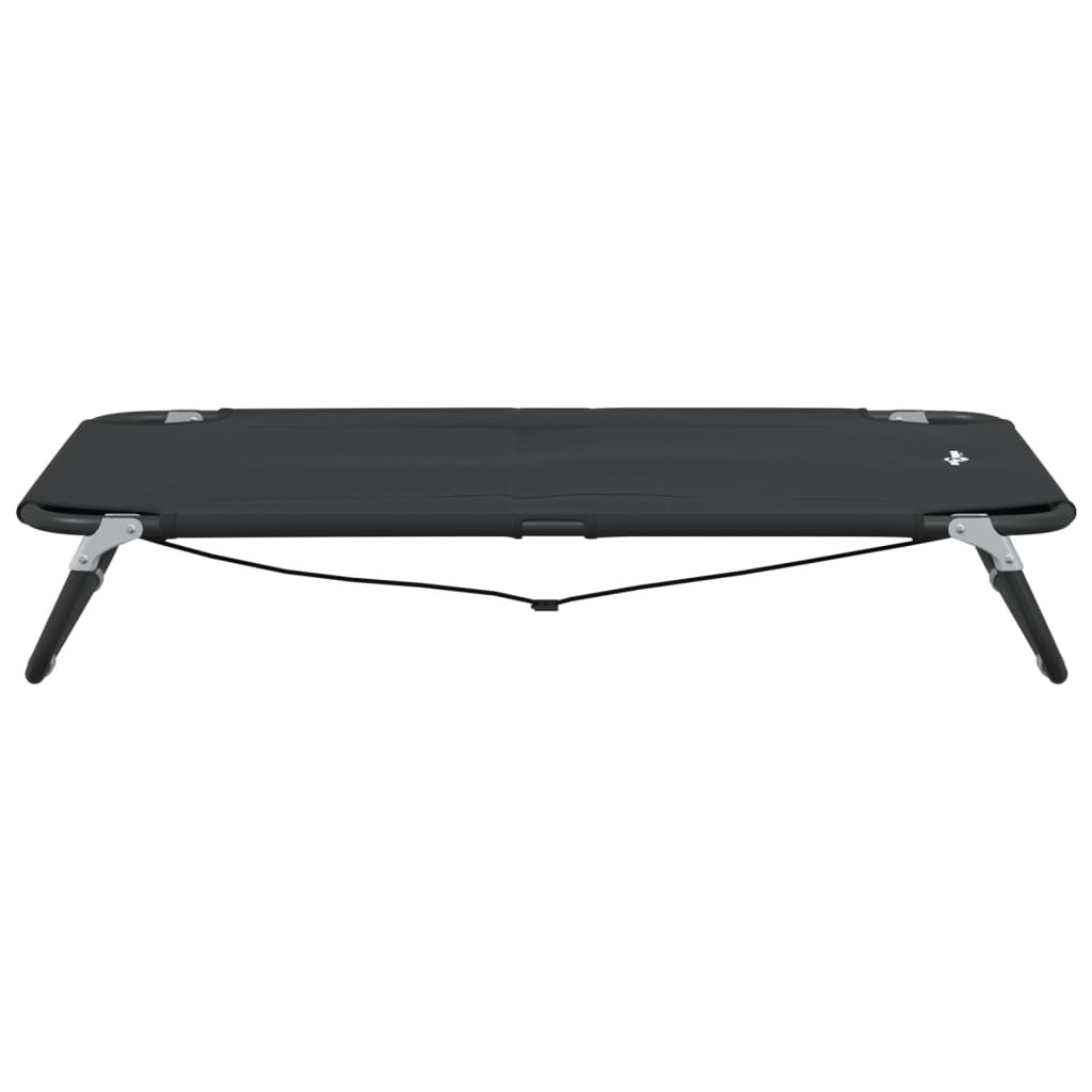 Dog bed foldable anthracite oxford fabric and steel