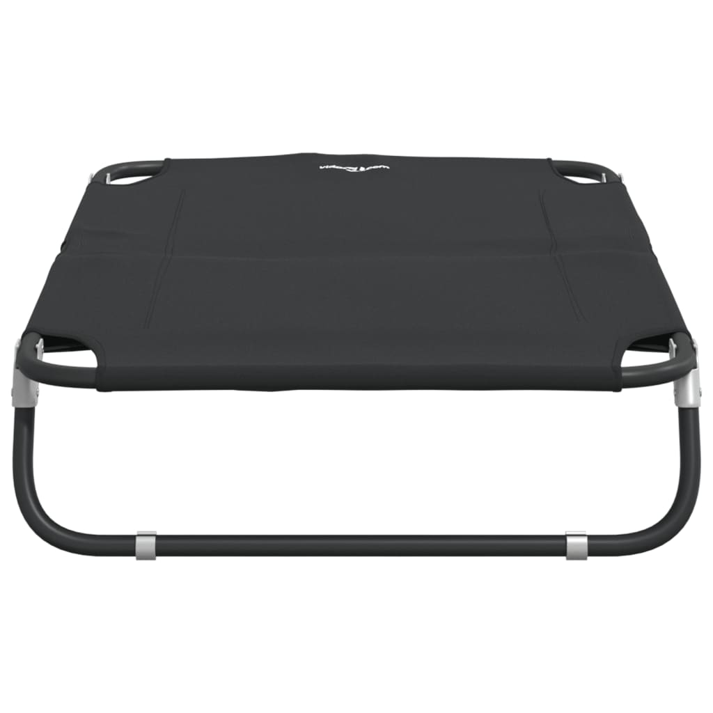 Dog bed foldable anthracite oxford fabric and steel