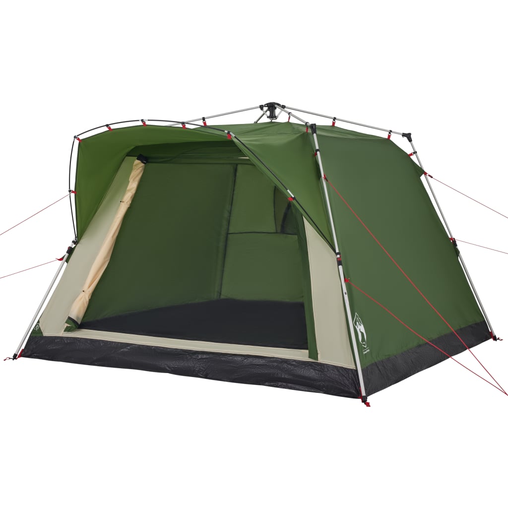 Camping Tent 4 Persons Green Quick Release