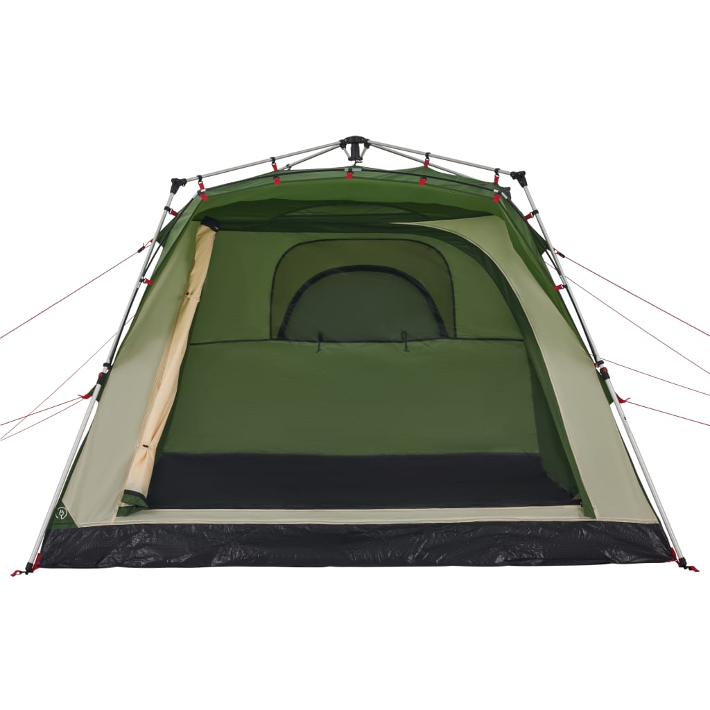 Camping Tent 4 Persons Green Quick Release
