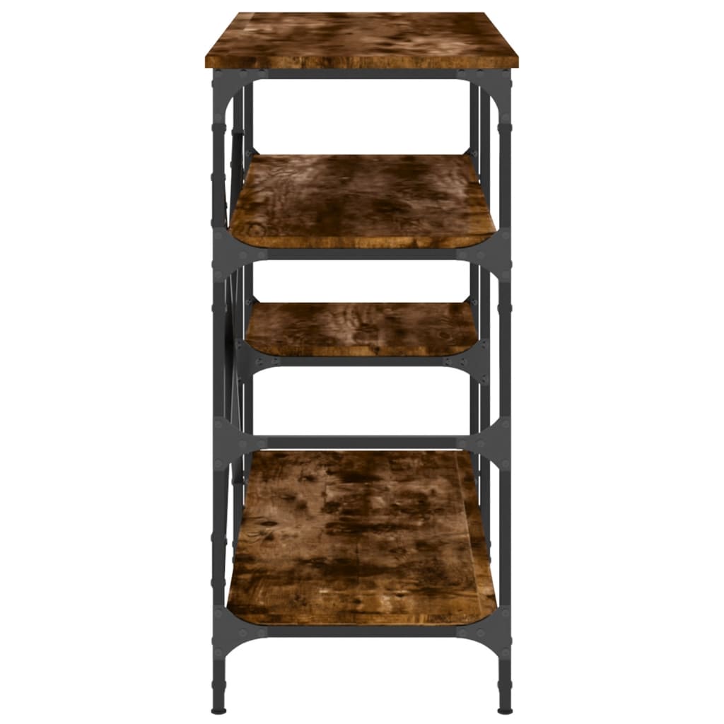 Baker's shelf smoked oak 90x40x84 cm wood material and metal
