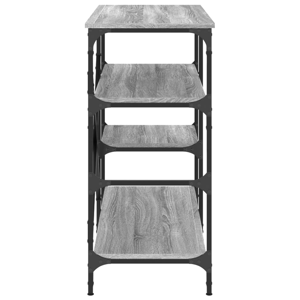 Baker's shelf Grey Sonoma 90x40x84 cm wood material and metal