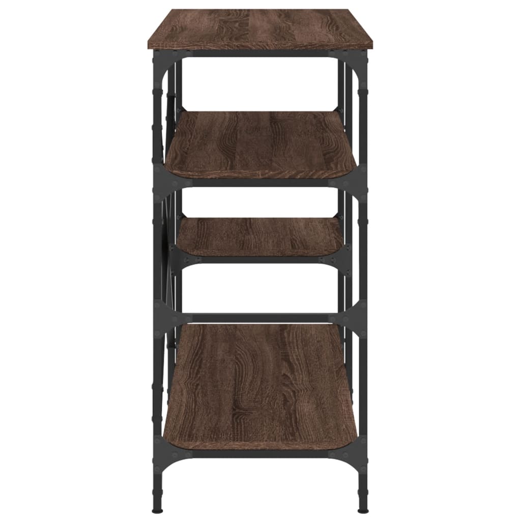 Baker's shelf brown oak look 90x40x84 cm wood material metal