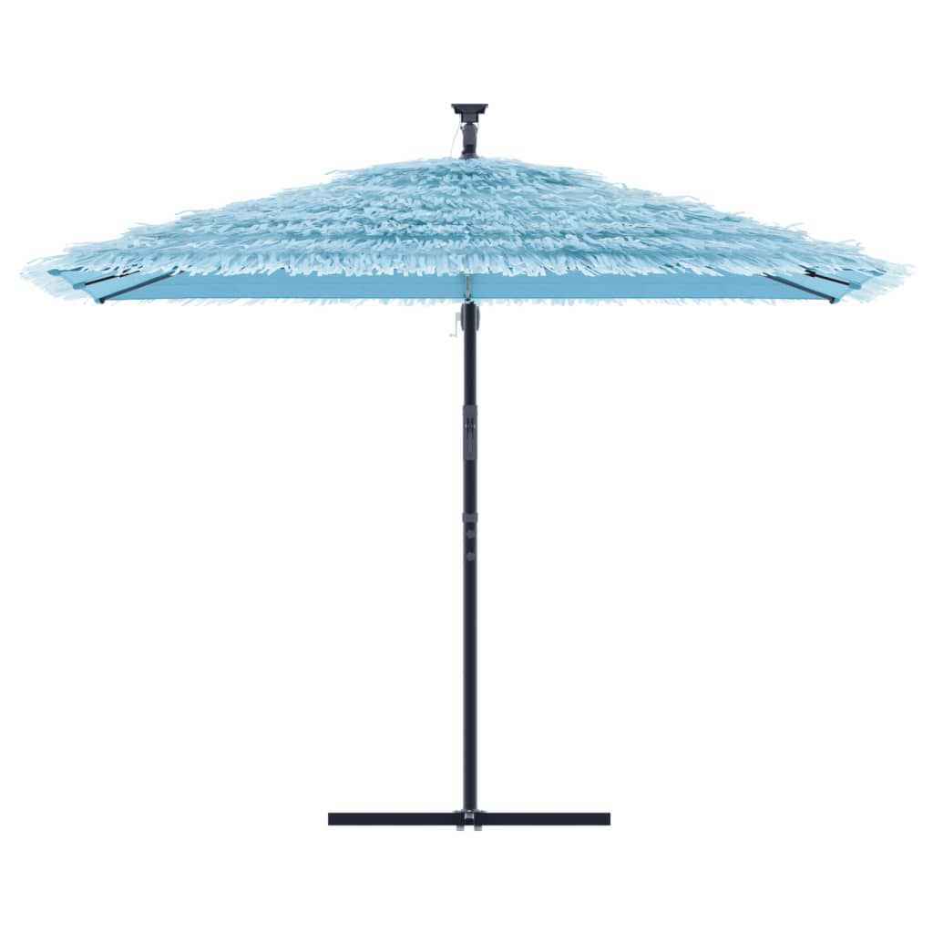 Parasol with steel pole blue 290x290x238 cm