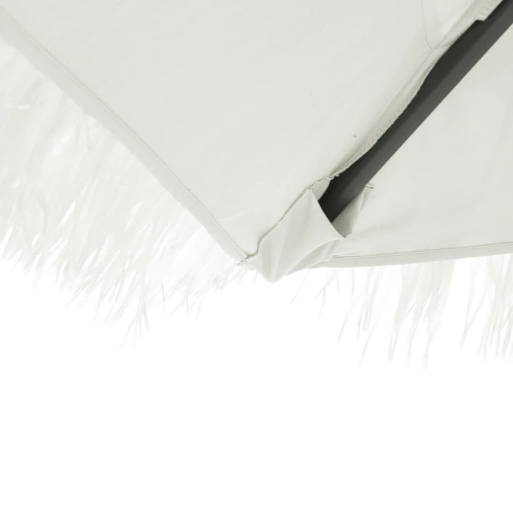Parasol with steel pole white 290x290x238 cm