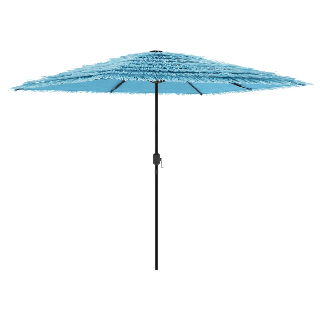Parasol with steel pole blue 248x248x248 cm
