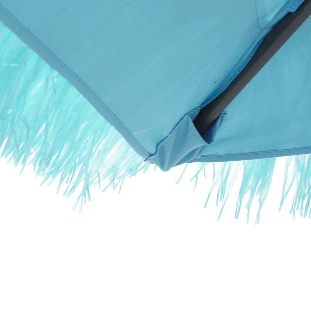 Parasol with steel pole blue 248x248x248 cm