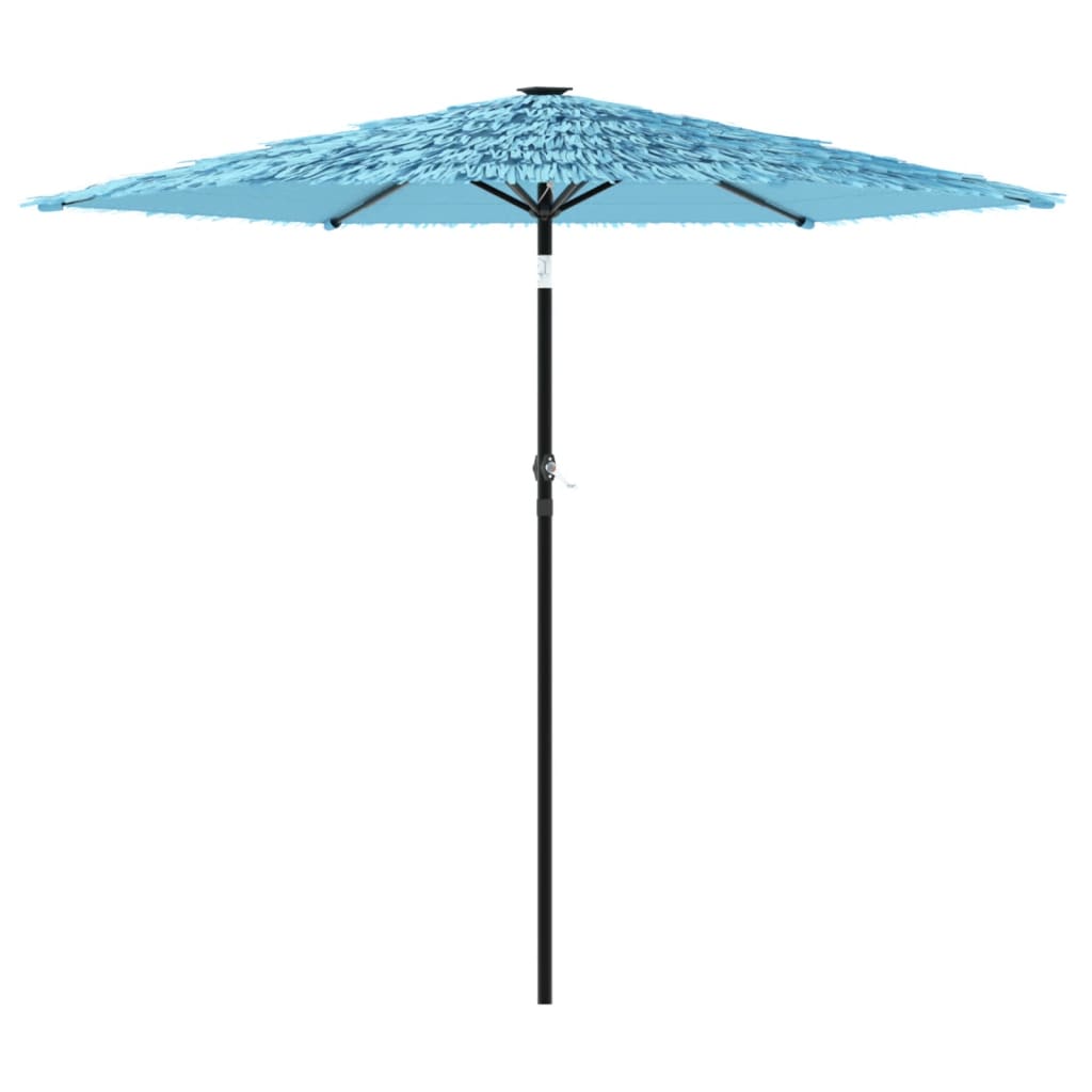 Parasol with steel pole blue 223x223x213 cm