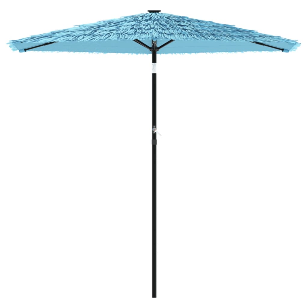 Parasol with steel pole blue 223x223x213 cm