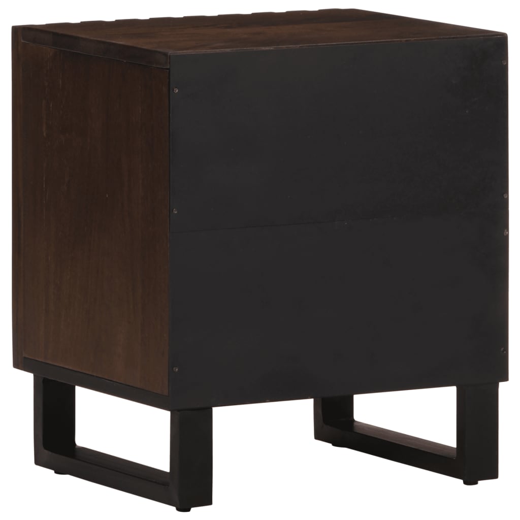 Bedside tables 2 pcs. 40x34x46 cm solid mango wood