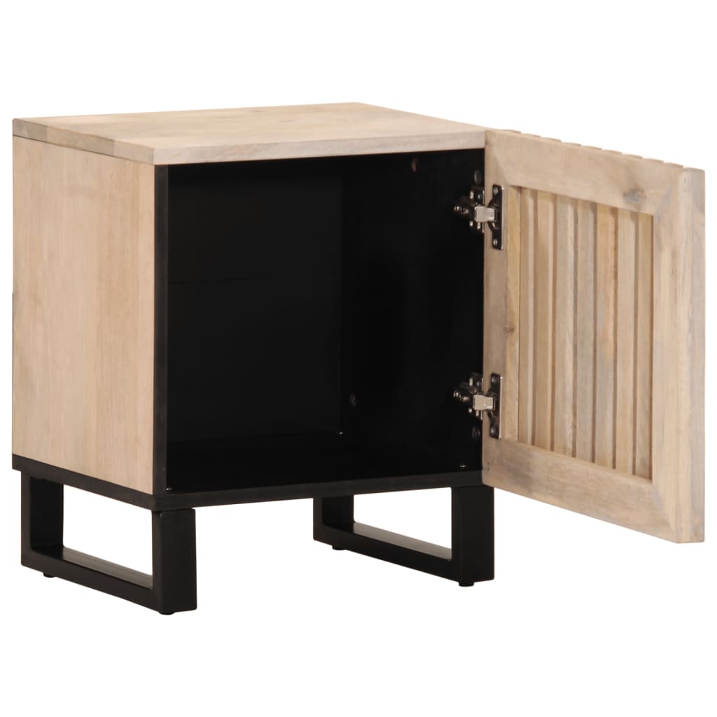 Bedside tables 2 pcs. 40x34x46 cm Bleached solid wood mango