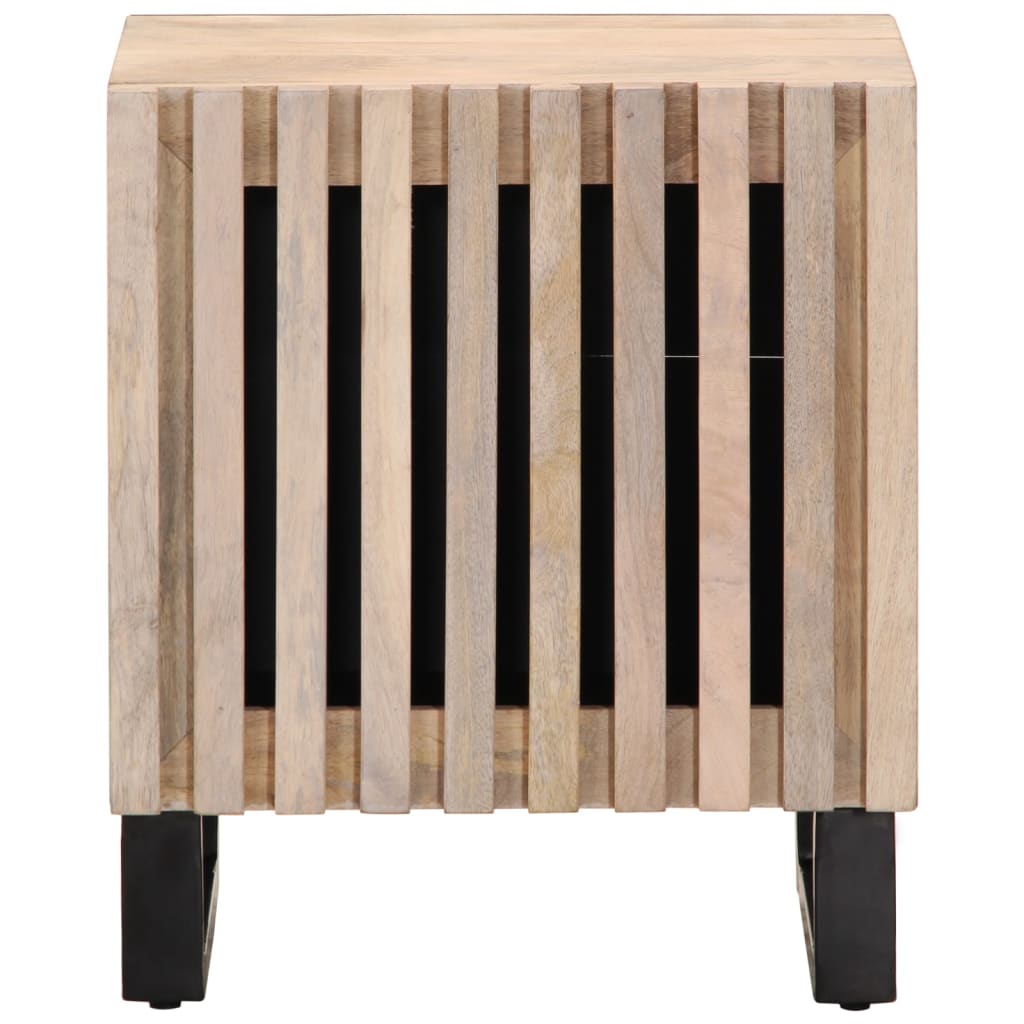 Bedside tables 2 pcs. 40x34x46 cm Bleached solid wood mango