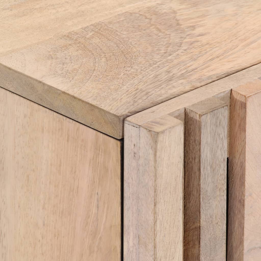 Bedside tables 2 pcs. 40x34x46 cm Bleached solid wood mango