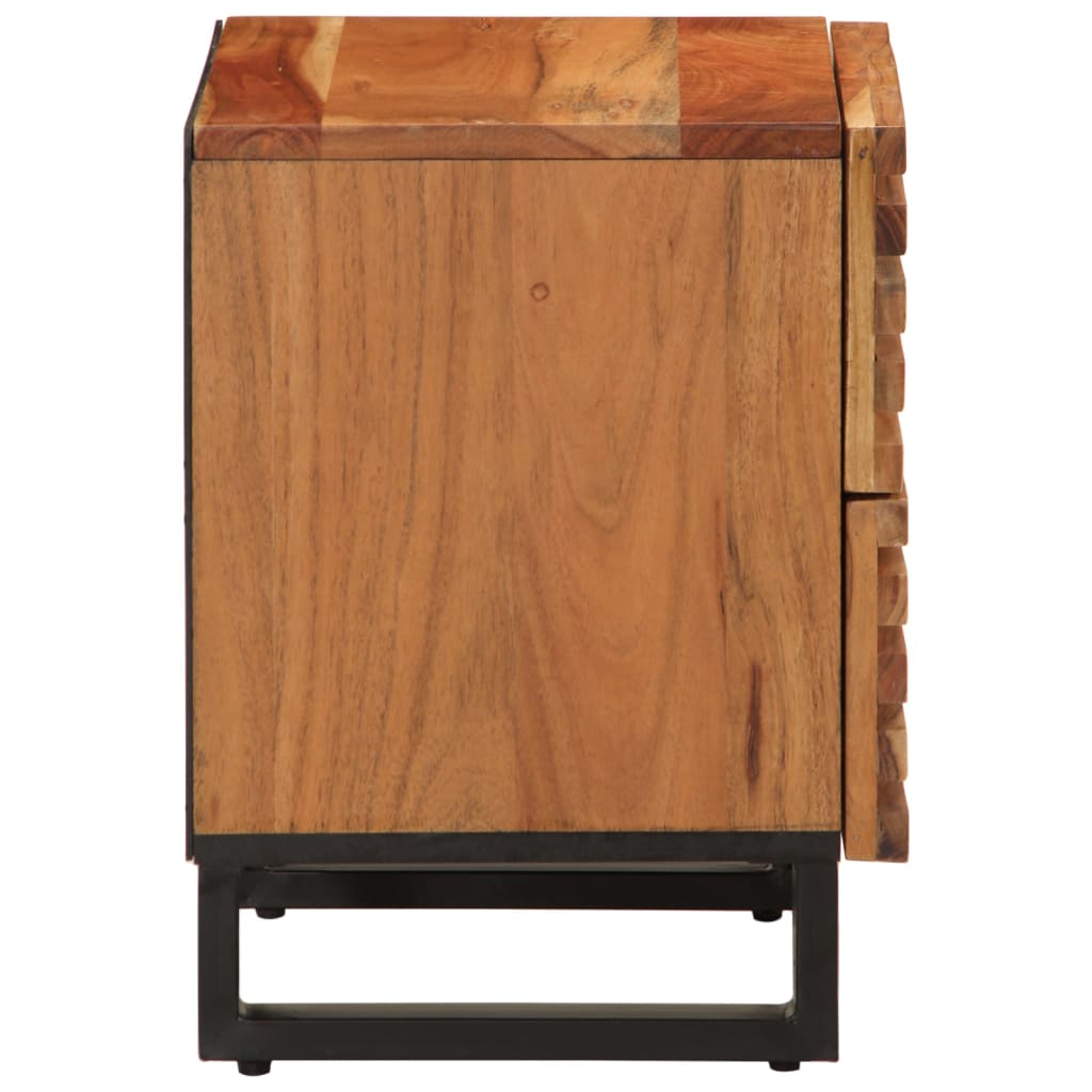 Bedside tables 2 pcs. 40x34x46 cm solid wood acacia