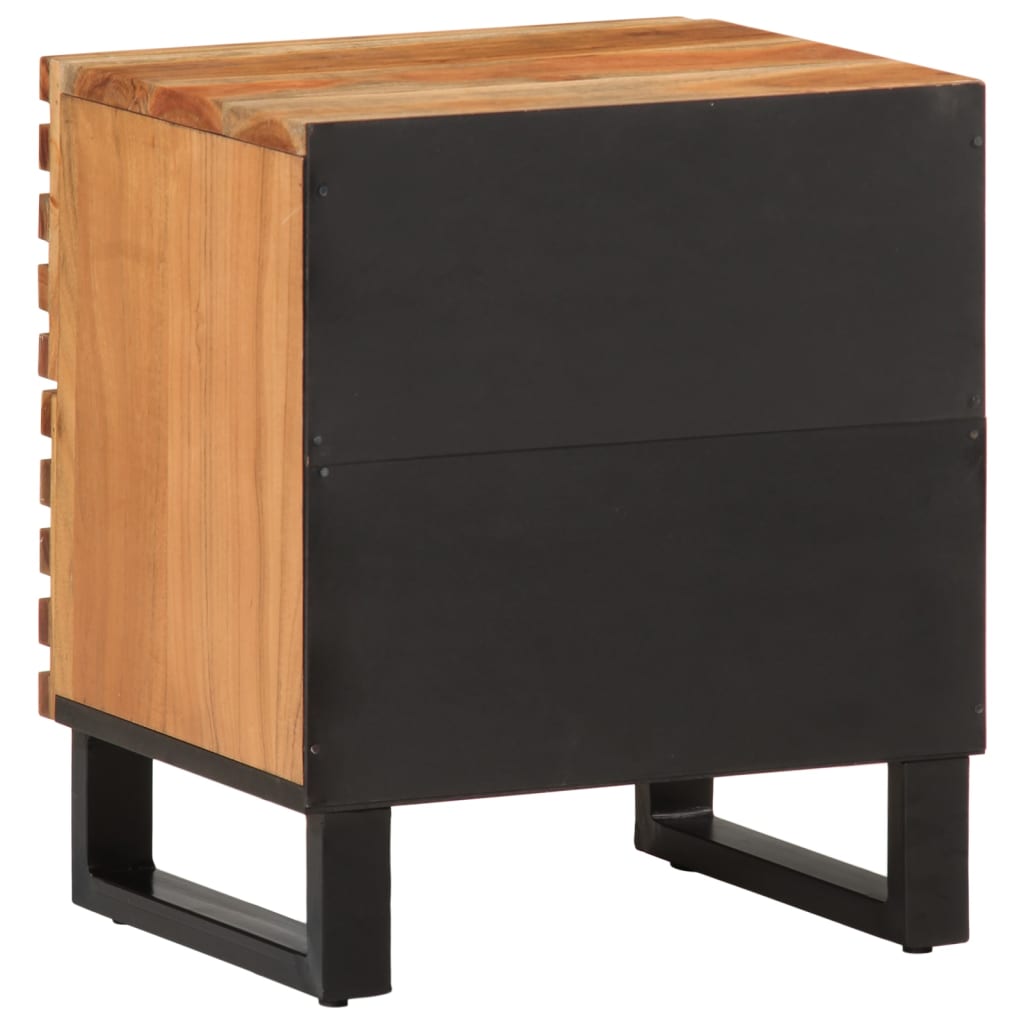 Bedside tables 2 pcs. 40x34x46 cm solid wood acacia