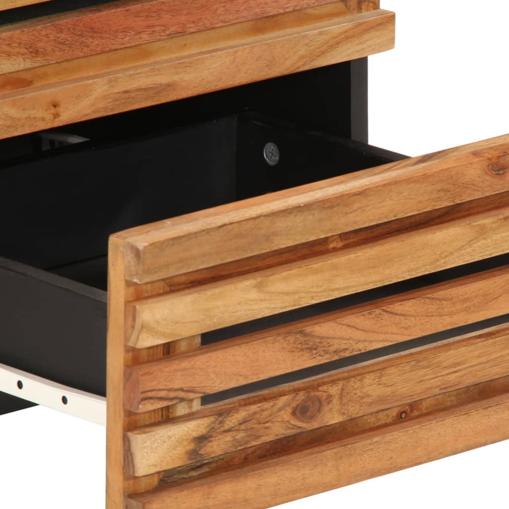 Bedside tables 2 pcs. 40x34x46 cm solid wood acacia