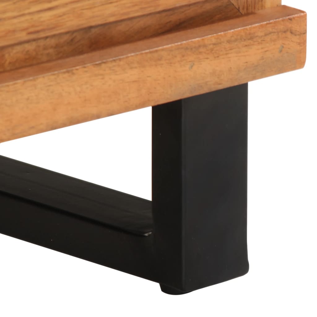 Bedside tables 2 pcs. 40x34x46 cm solid wood acacia