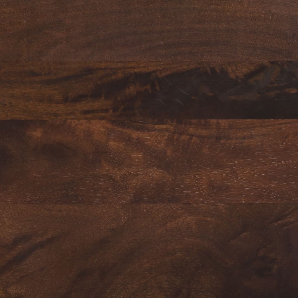 Table basse marron 80x51x40 cm en bois de manguier massif