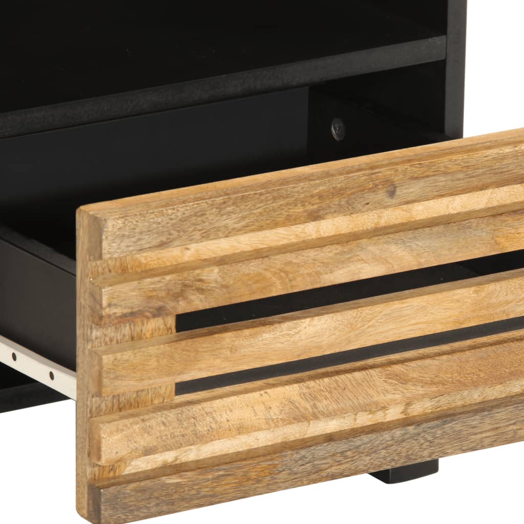 Bedside tables 2 pcs. 40x34x46 cm Rough mango wood